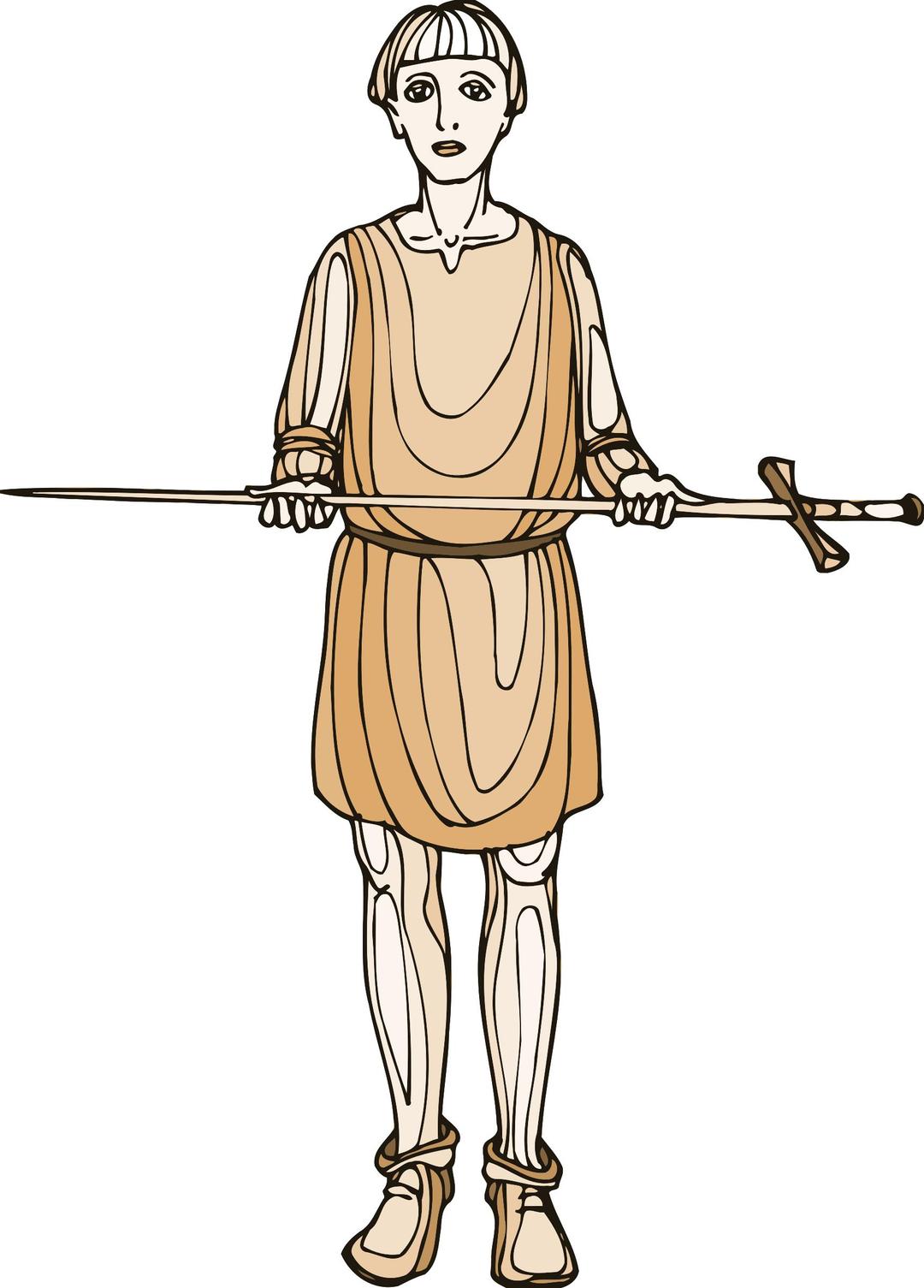 Shakespeare characters - sword bearer png transparent