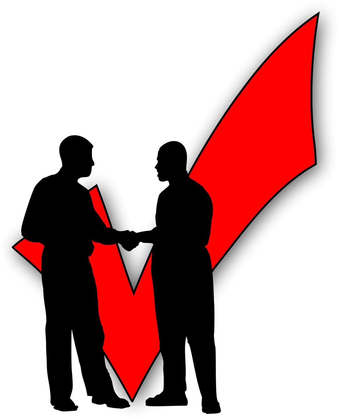 Shaking hands - Business People Who - Checkmark png transparent