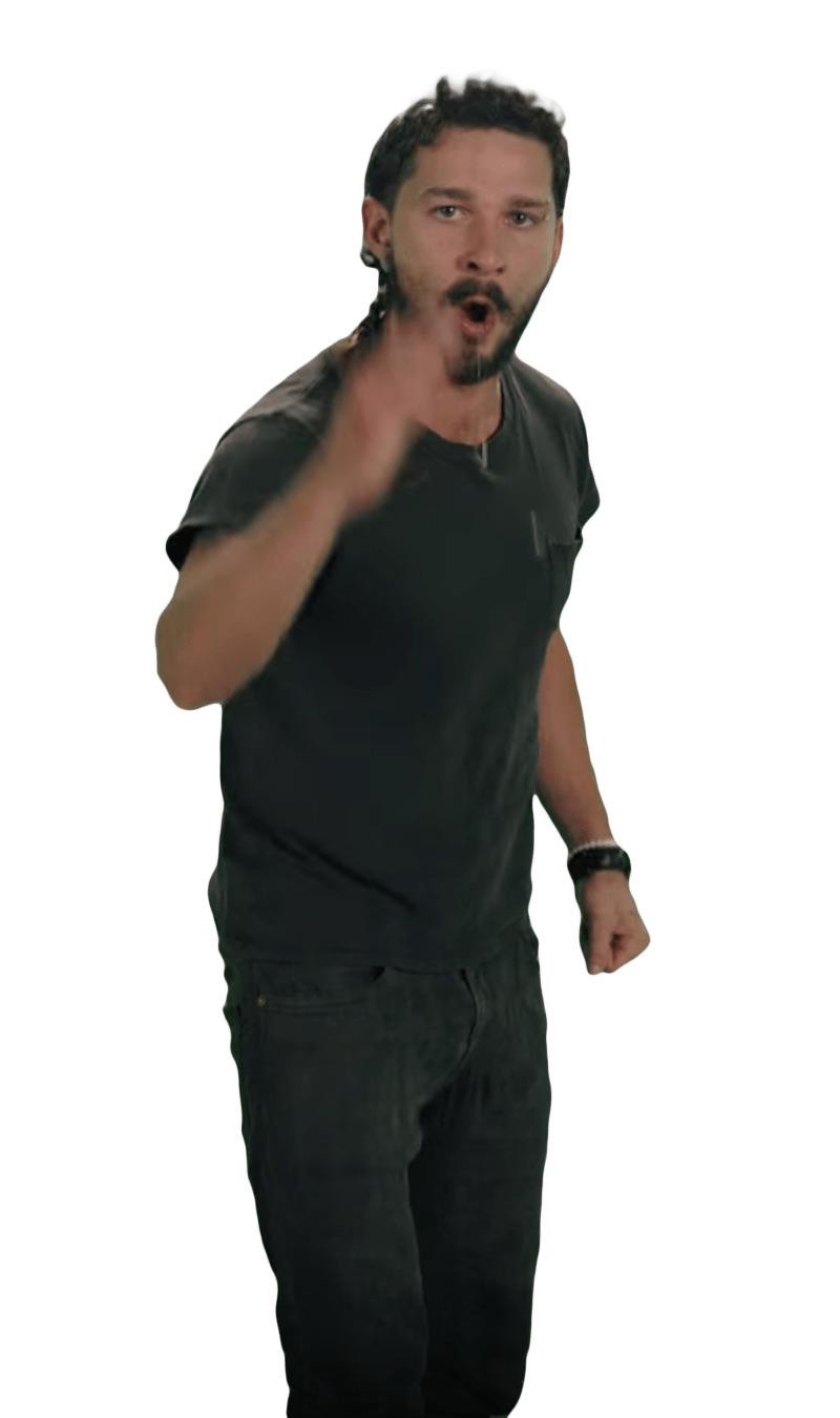Shia LaBeouf Spit png transparent