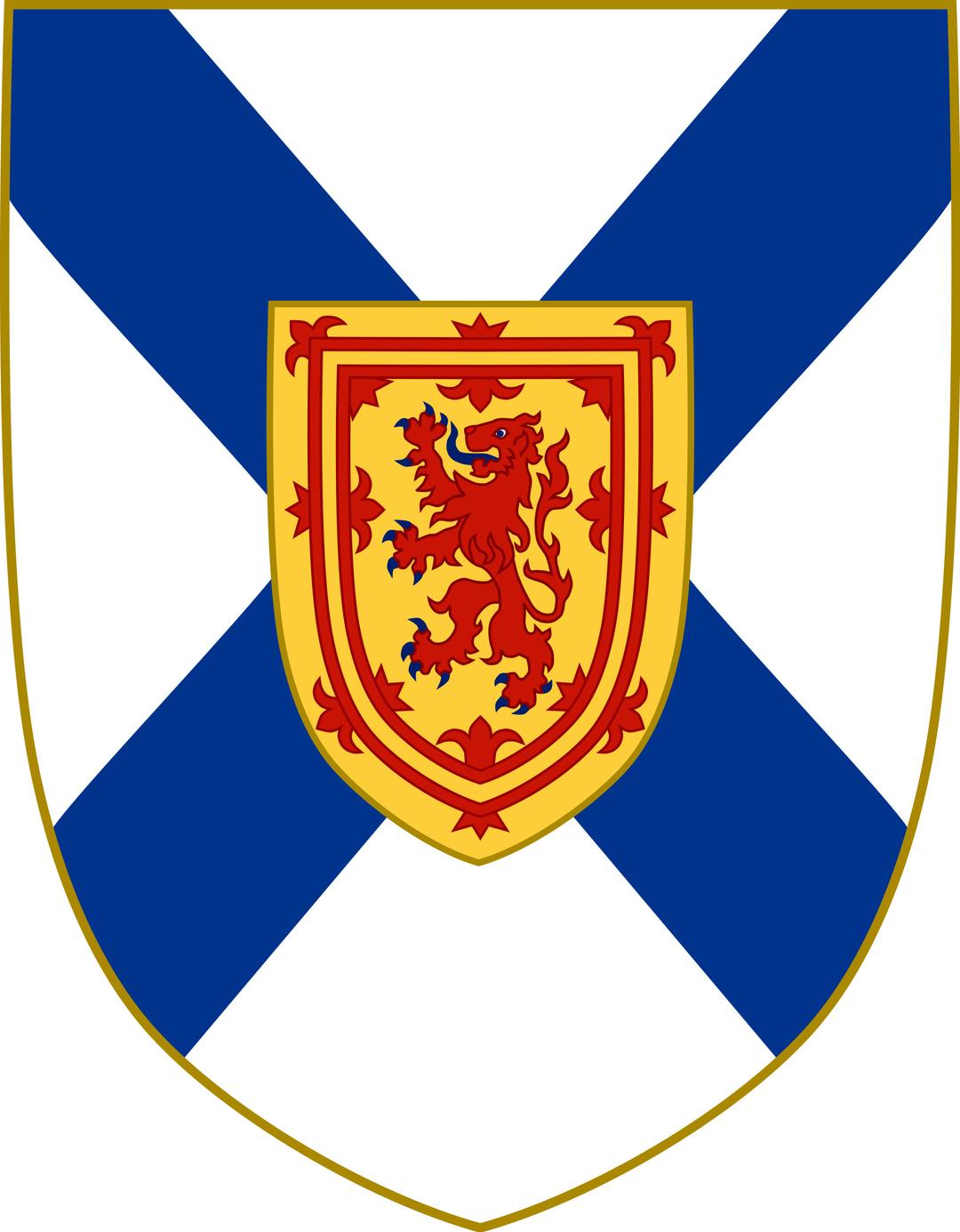 Shield Of Arms Nova Scotia png transparent