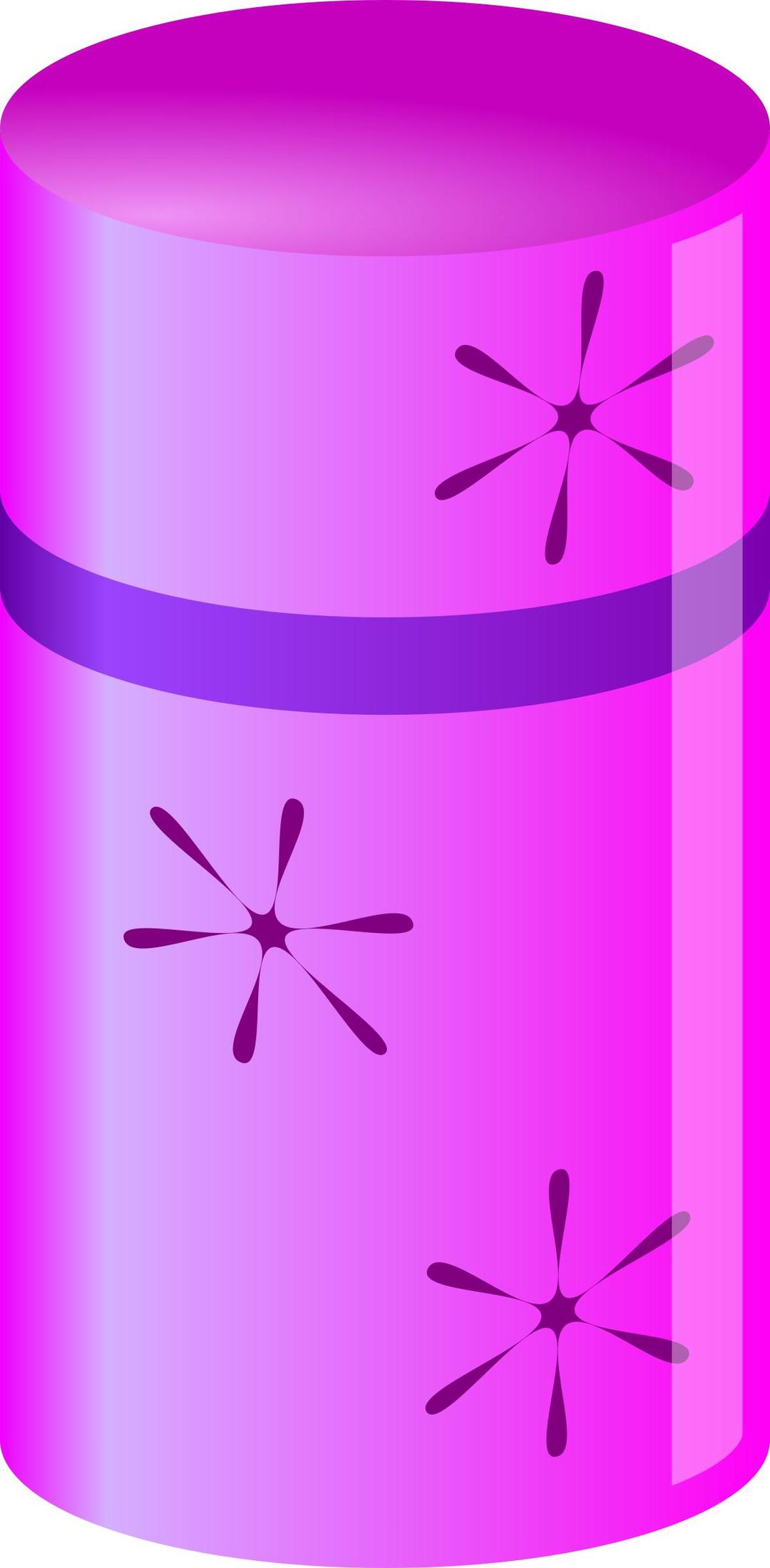 Shiny Pink and Purple Cylinder Container png transparent