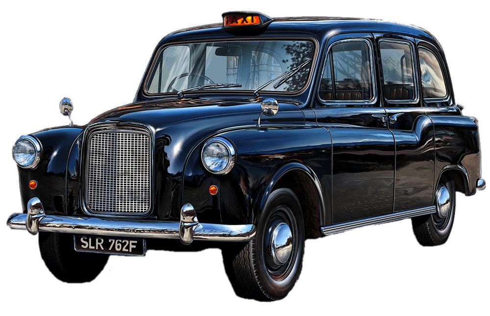 Shiny UK Black Cab png transparent