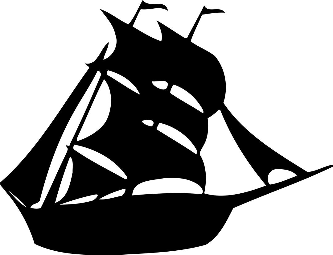 Ship silhouette png transparent