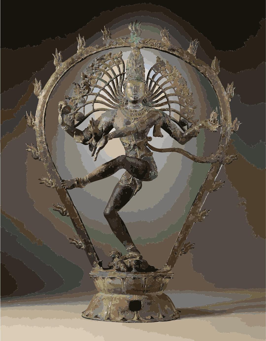 Shiva as the Lord of Dance LACMA edit png transparent