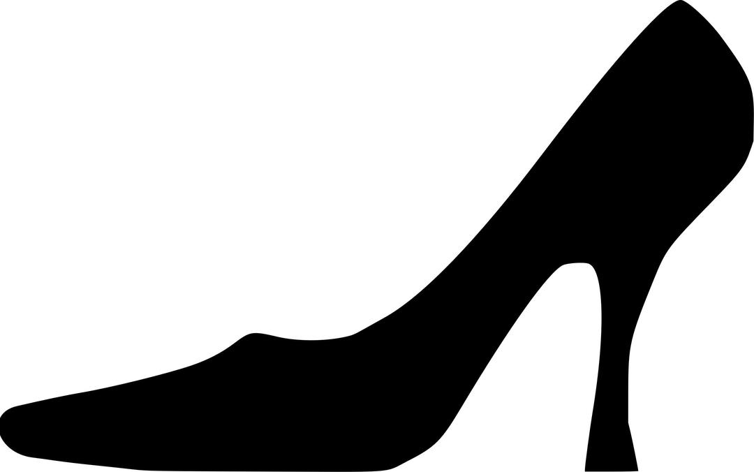 Shoe 2 silhouette png transparent