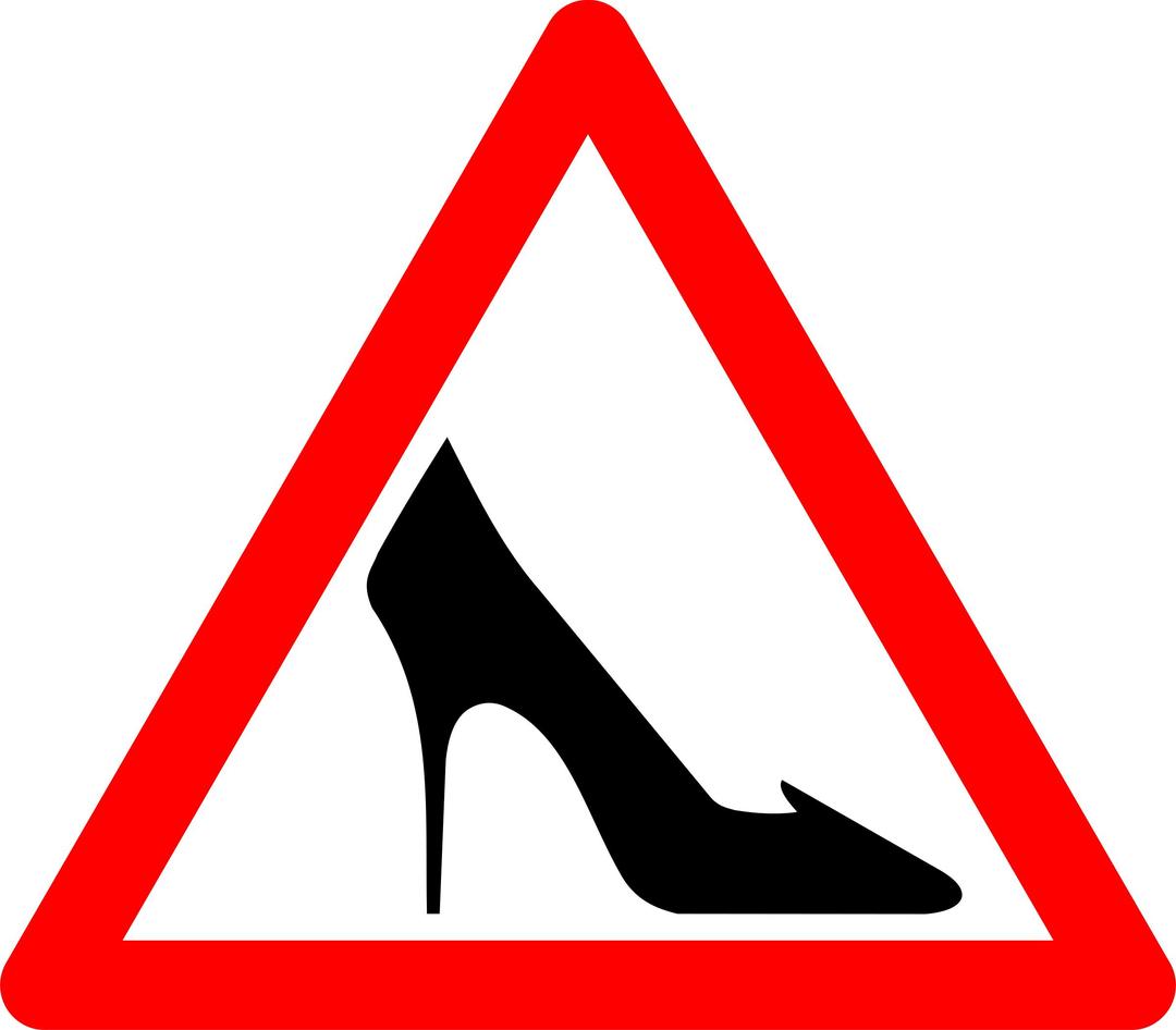 Shoe Traffic Sign png transparent