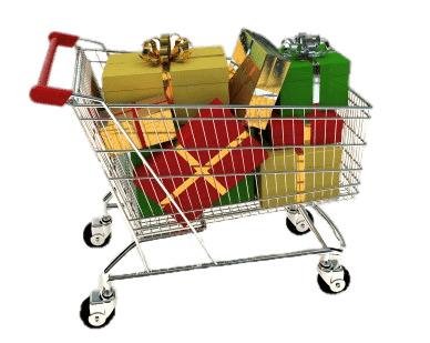 Shopping Cart Full Of Presents png transparent
