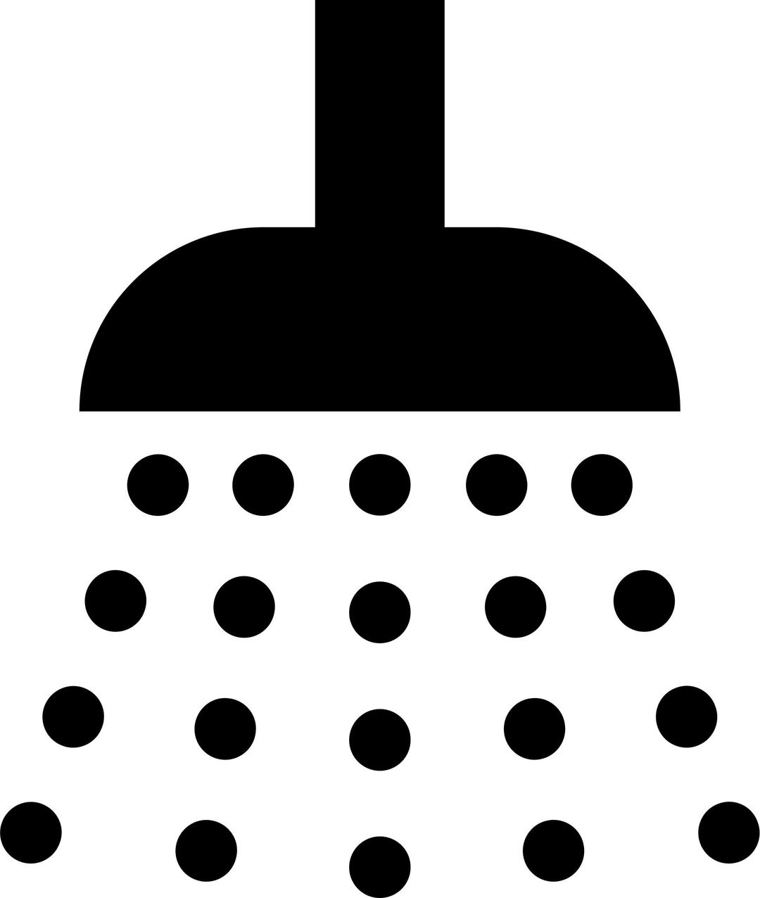 Shower icon png transparent