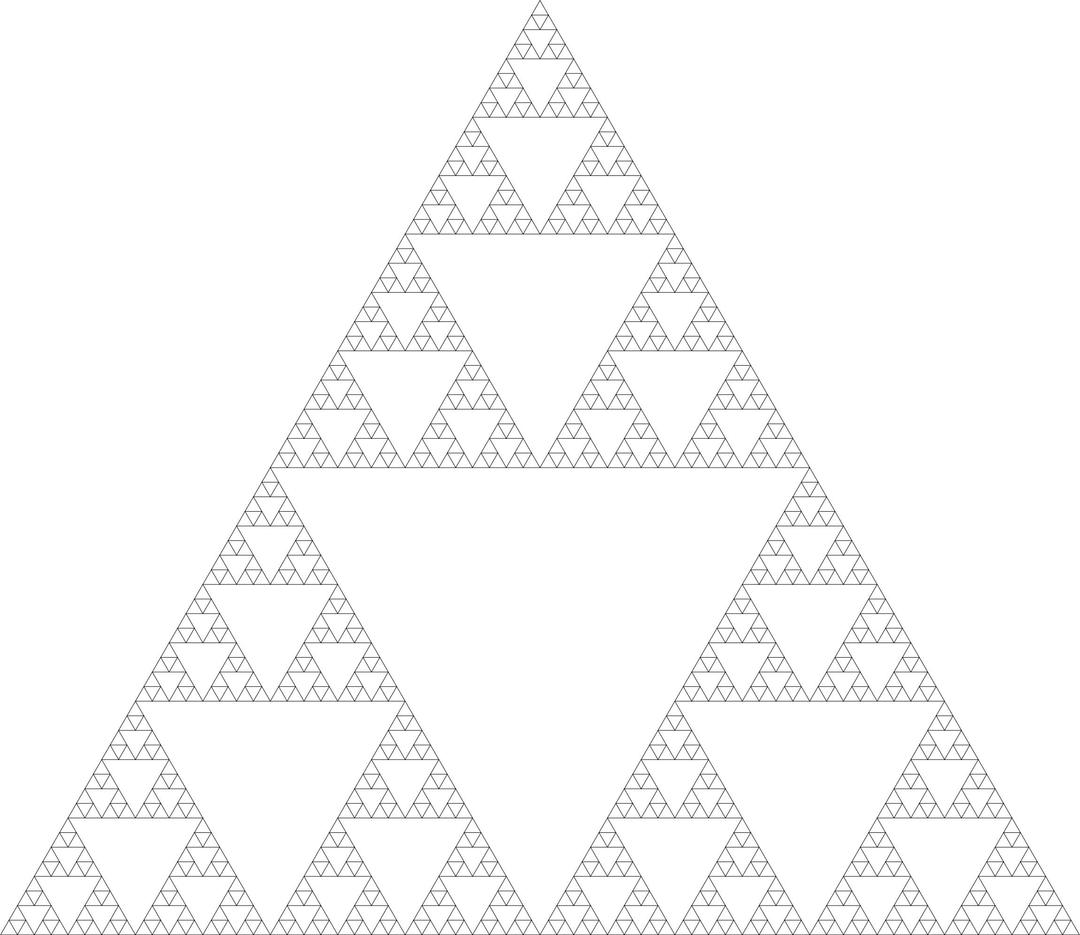 Sierpinski Gasket (Triangle) png transparent