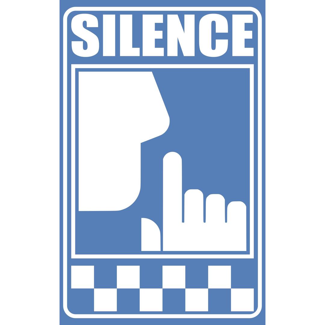 Signal of Silence - blue png transparent