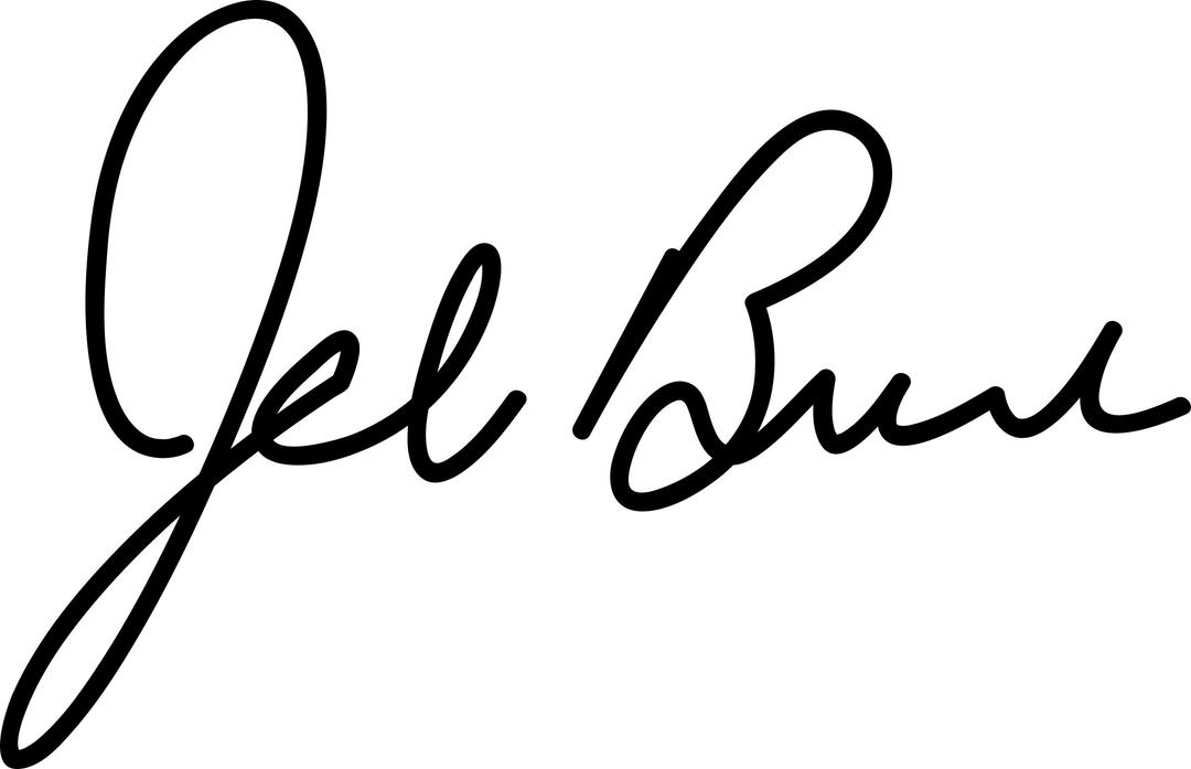Signature of Jeb Bush png transparent