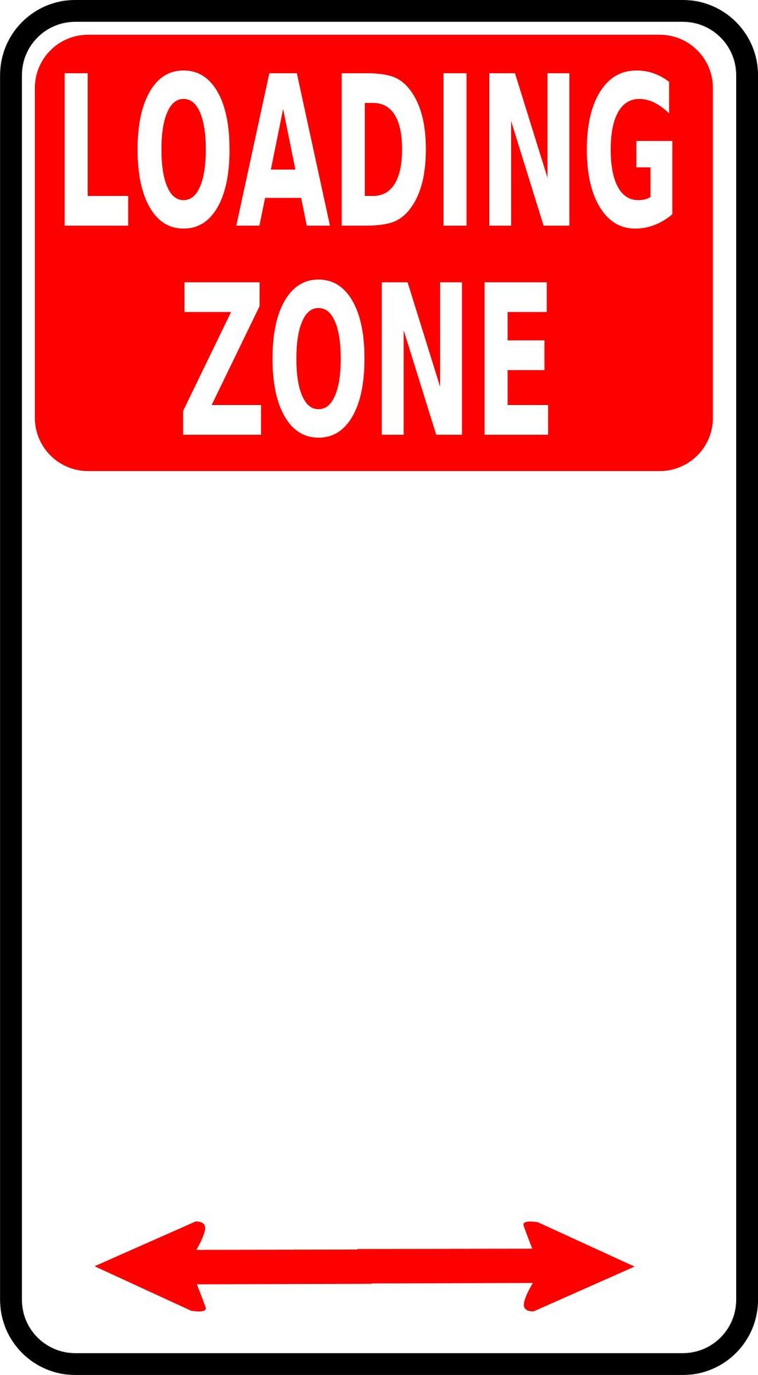 sign-loading zone png transparent