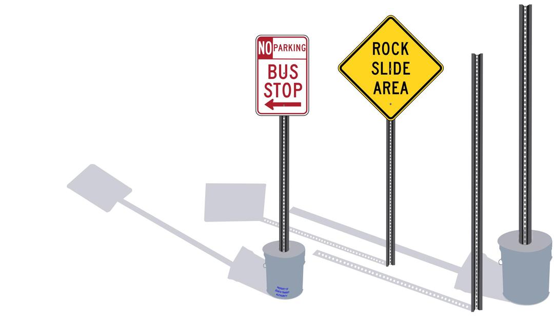 Signposts with shadow png transparent
