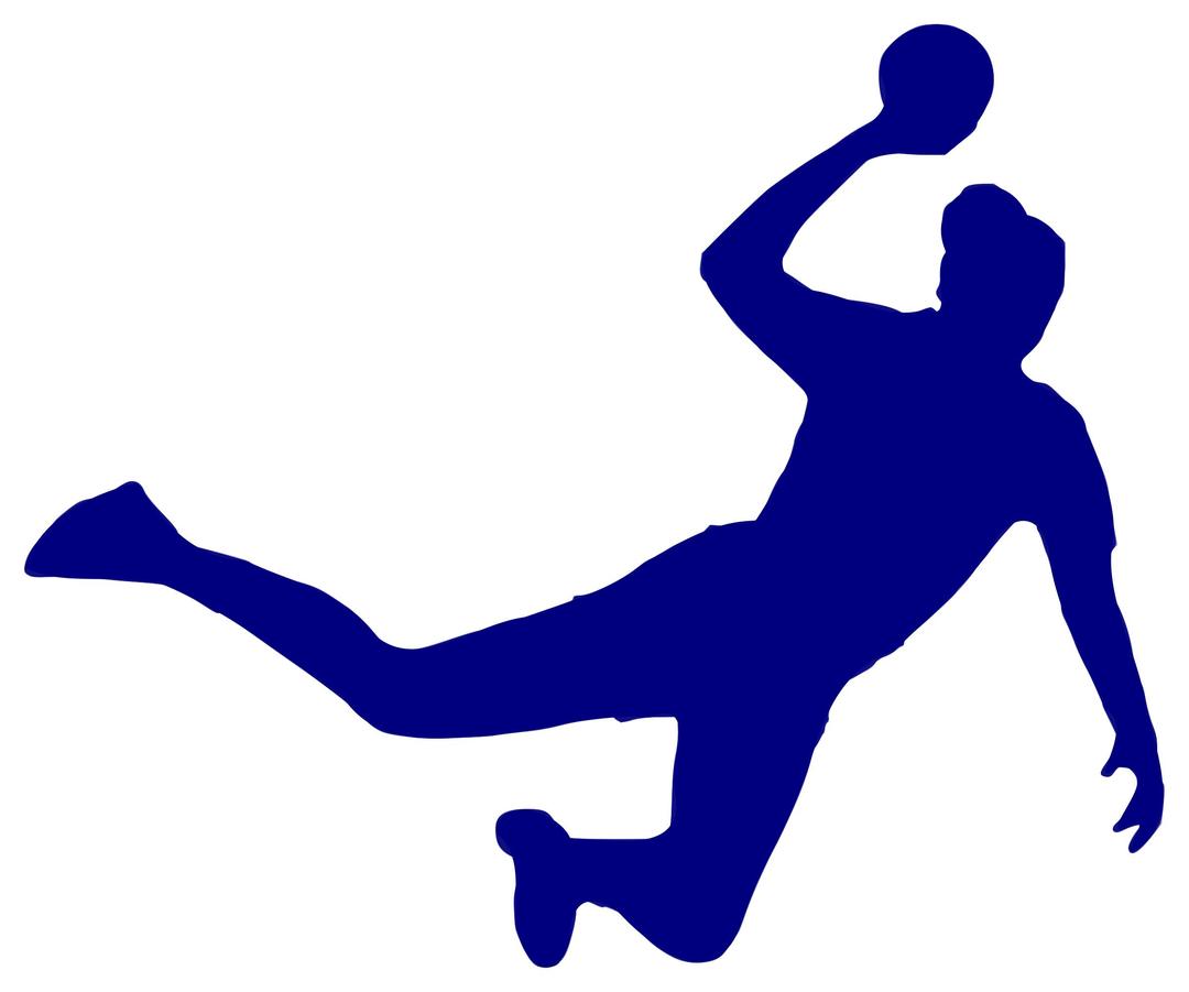Sihouette Handball 11 png transparent