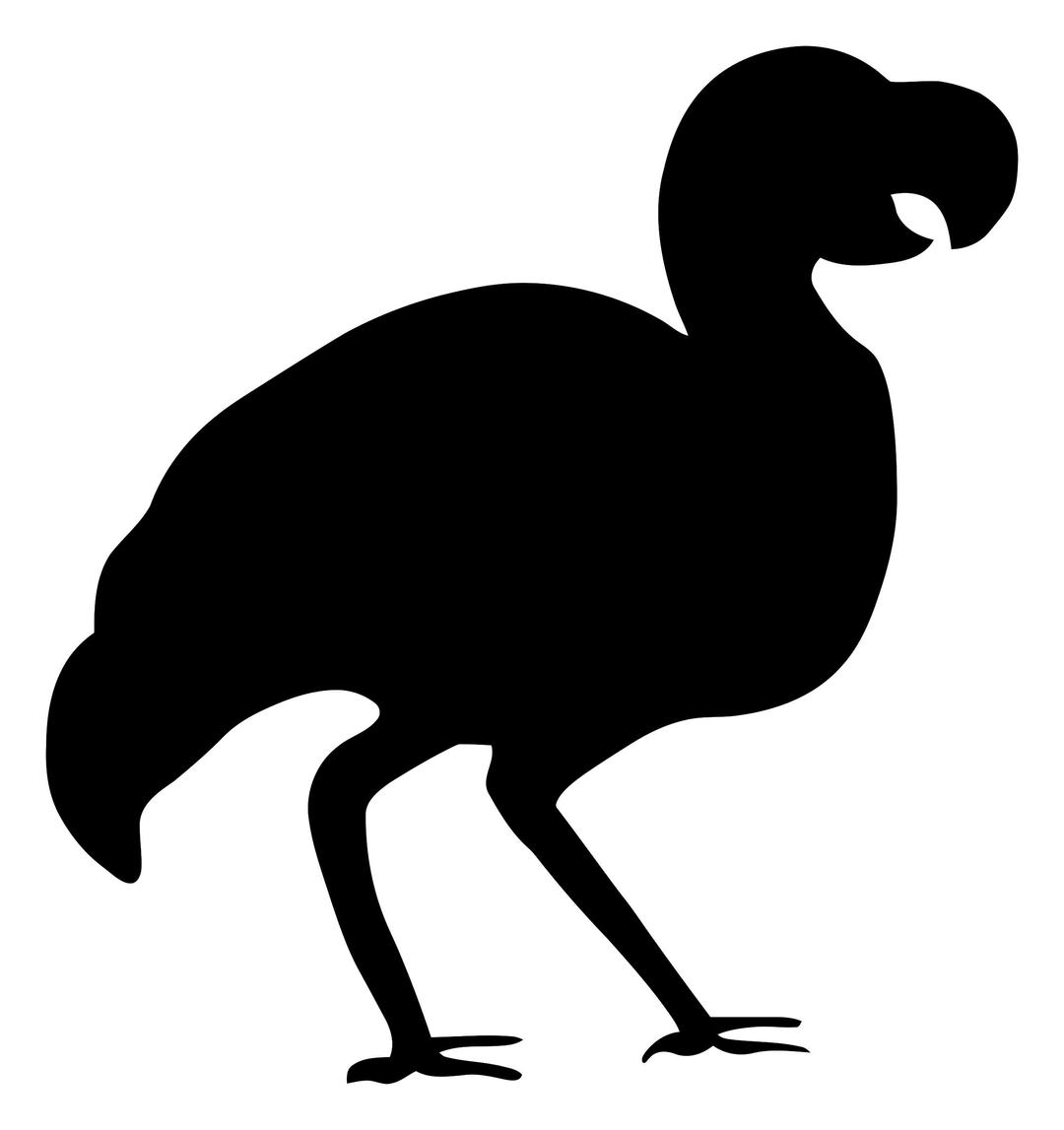 Silhouette - dodo png transparent