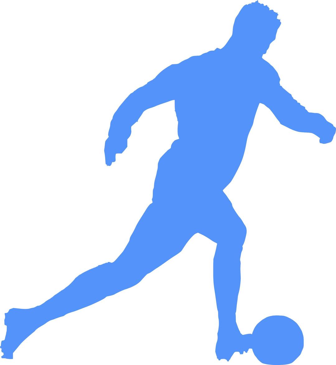 Silhouette Football 02 png transparent