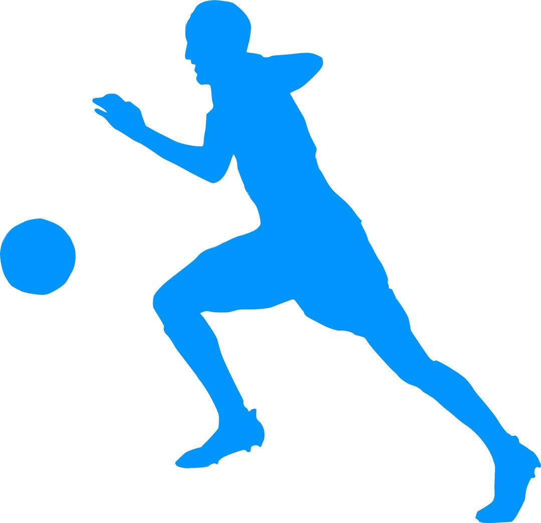 Silhouette Football 03 png transparent