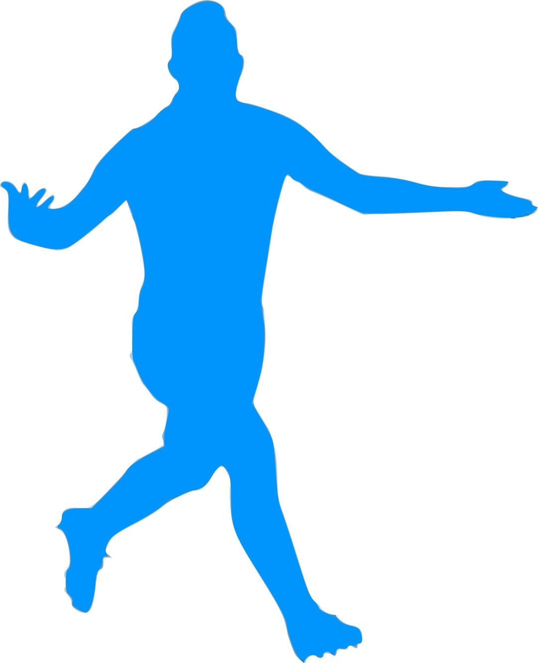 Silhouette Football 09 png transparent