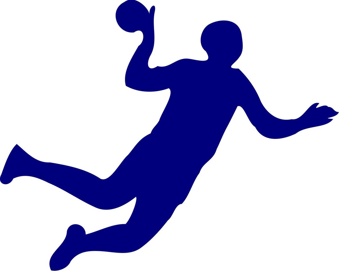 Silhouette Handball 17 png transparent
