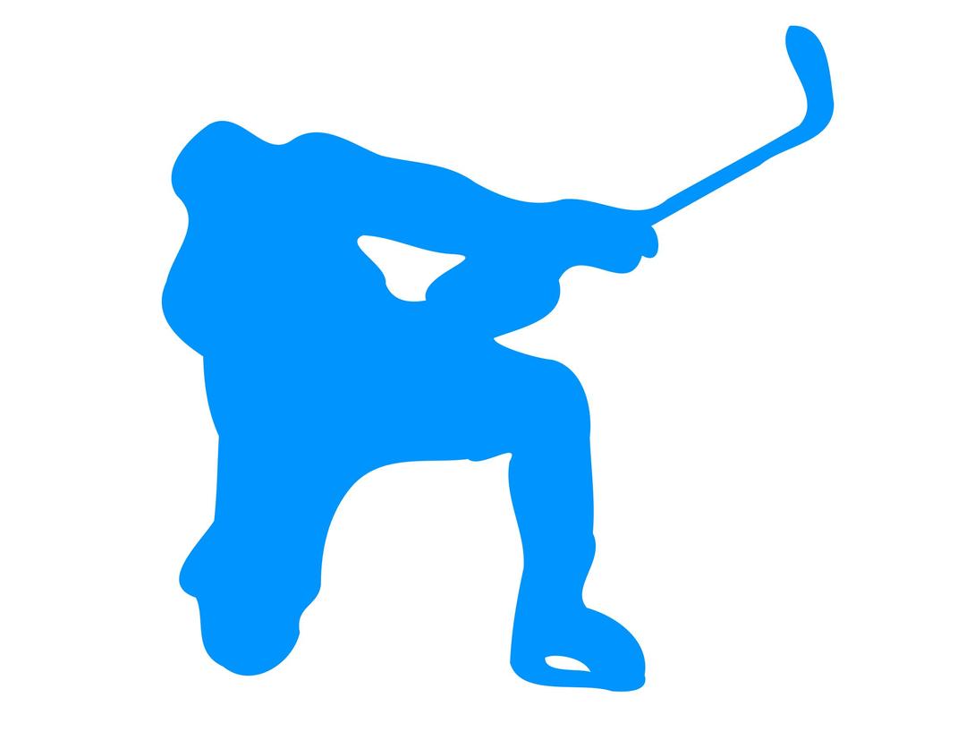 Silhouette Hockey 02 png transparent