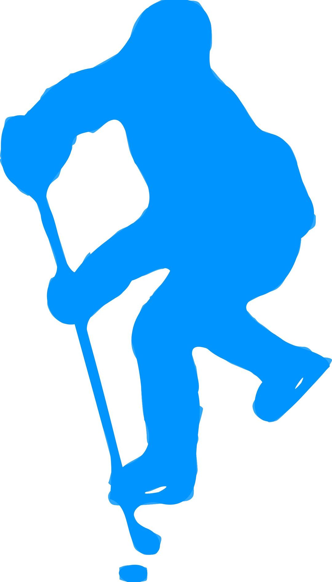 Silhouette Hockey 03 png transparent