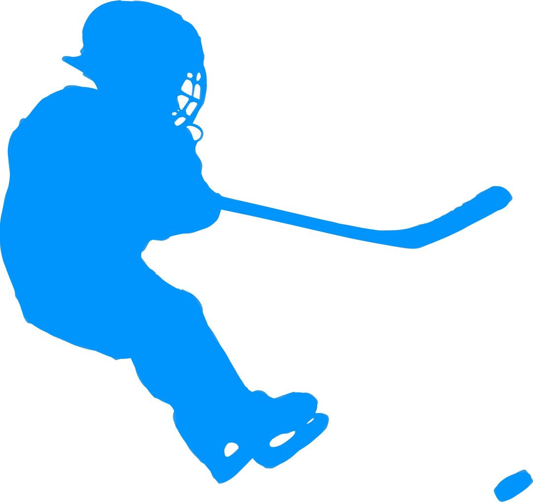 Silhouette Hockey 04 png transparent