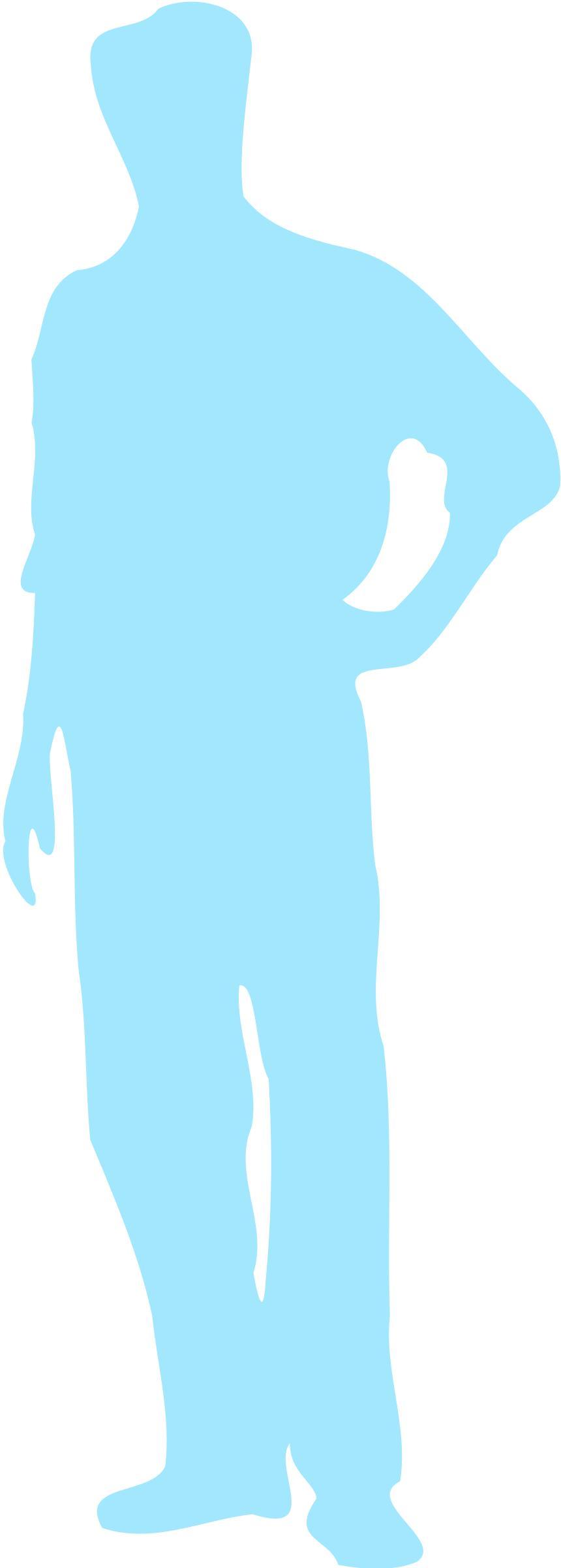 Silhouette Homme 01 png transparent