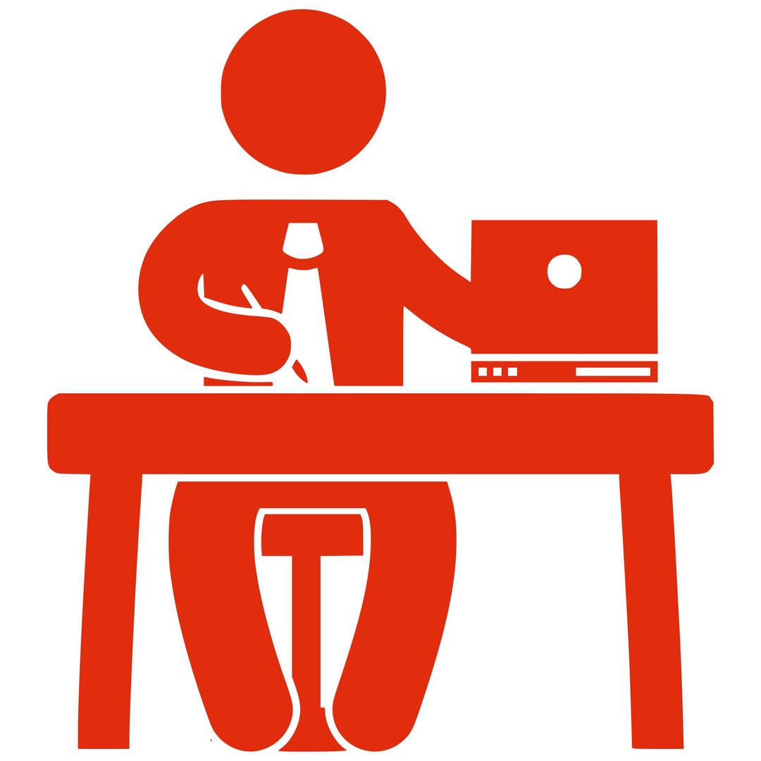 Silhouette man in a office png transparent