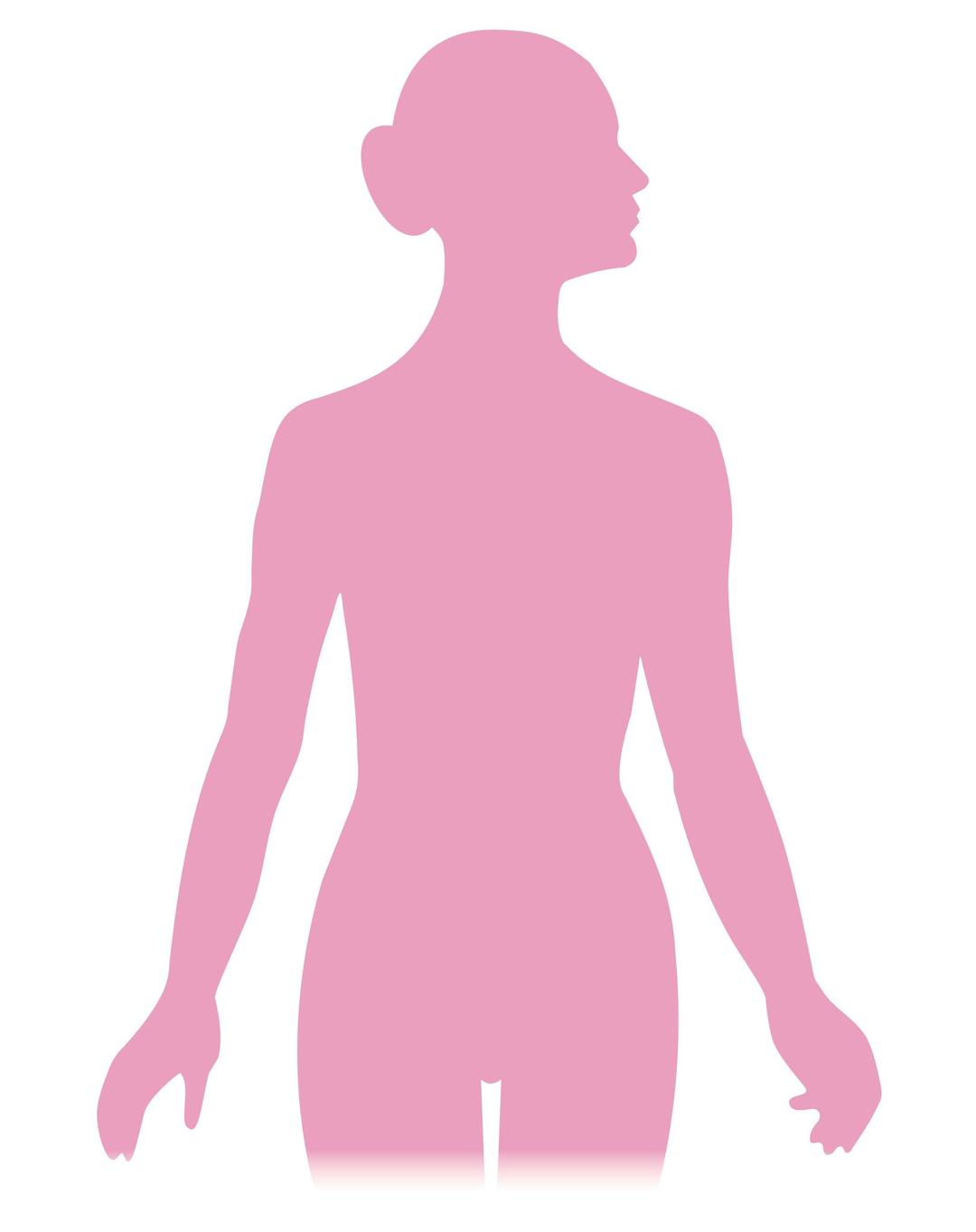Silhouette of a woman png transparent