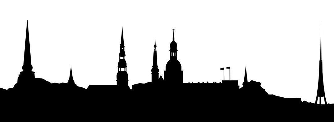 Silhouette Of Riga png transparent