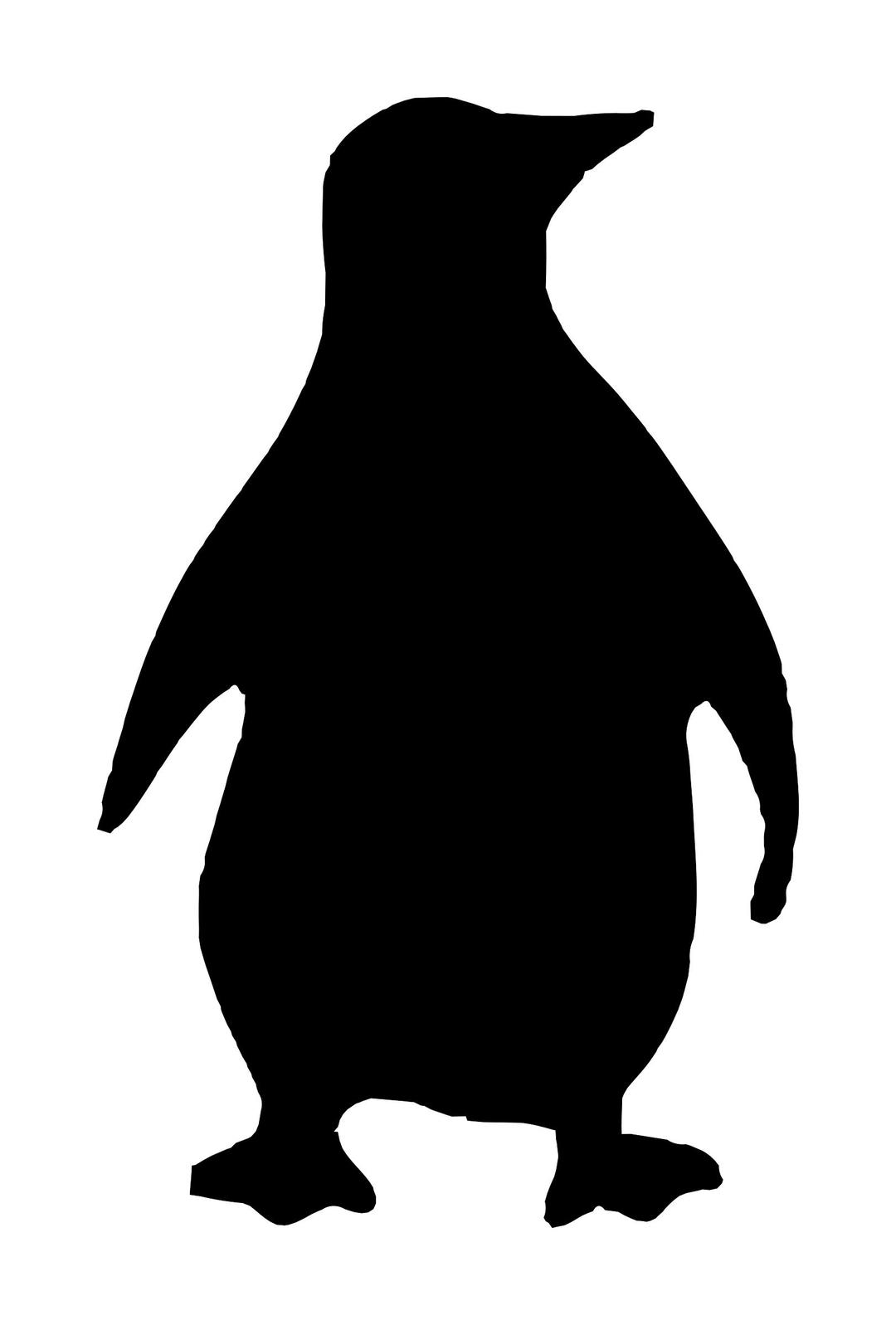 Silhouette - penguin png transparent