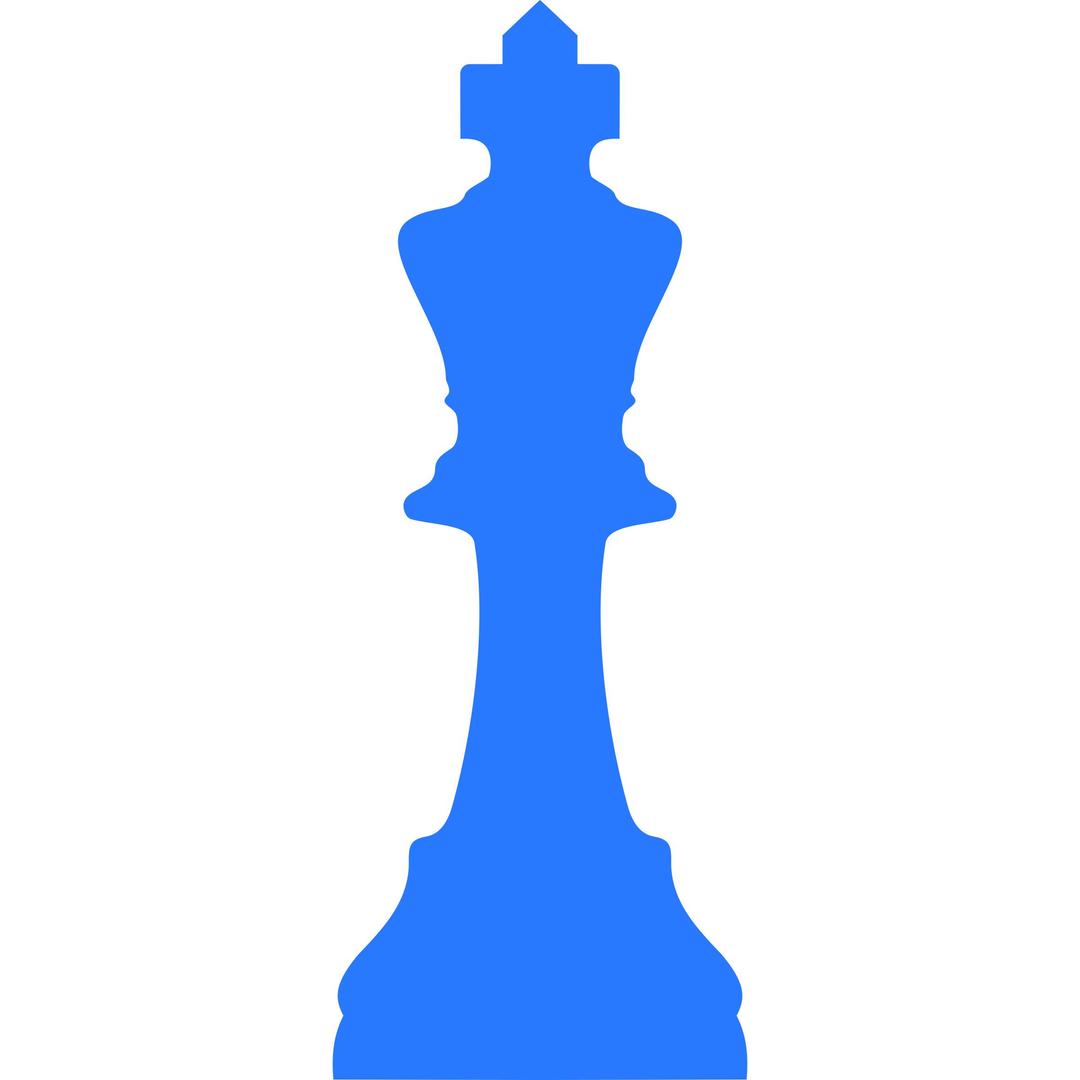 Silhouette Staunton Chess Piece – King / Rey png transparent