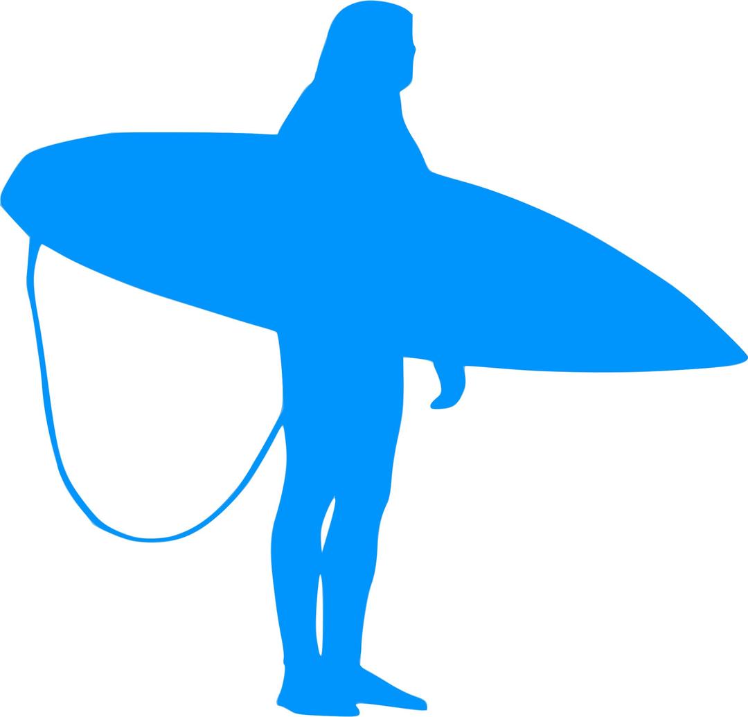 Silhouette Surf 03 png transparent