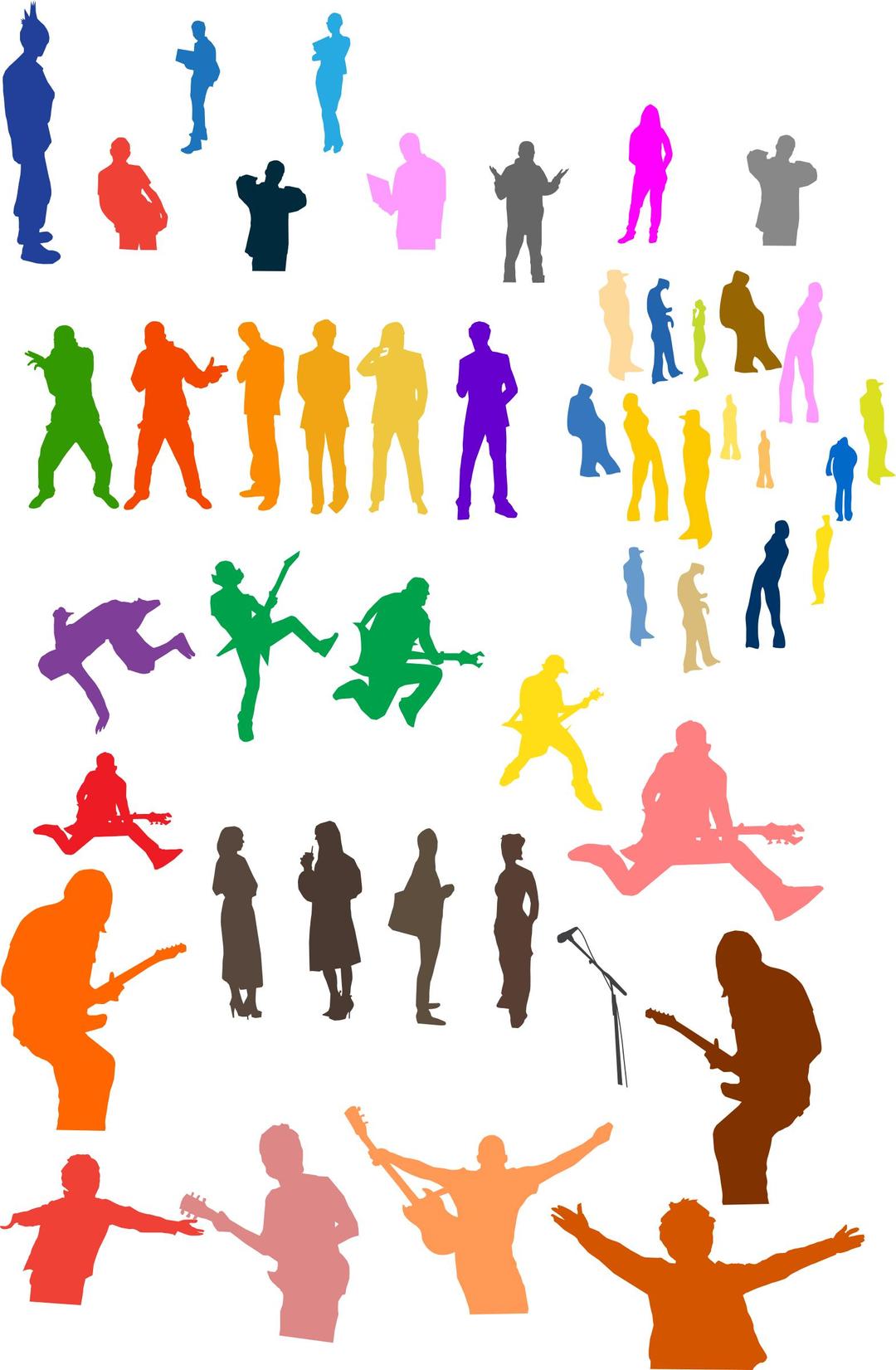 Silhouettes png transparent