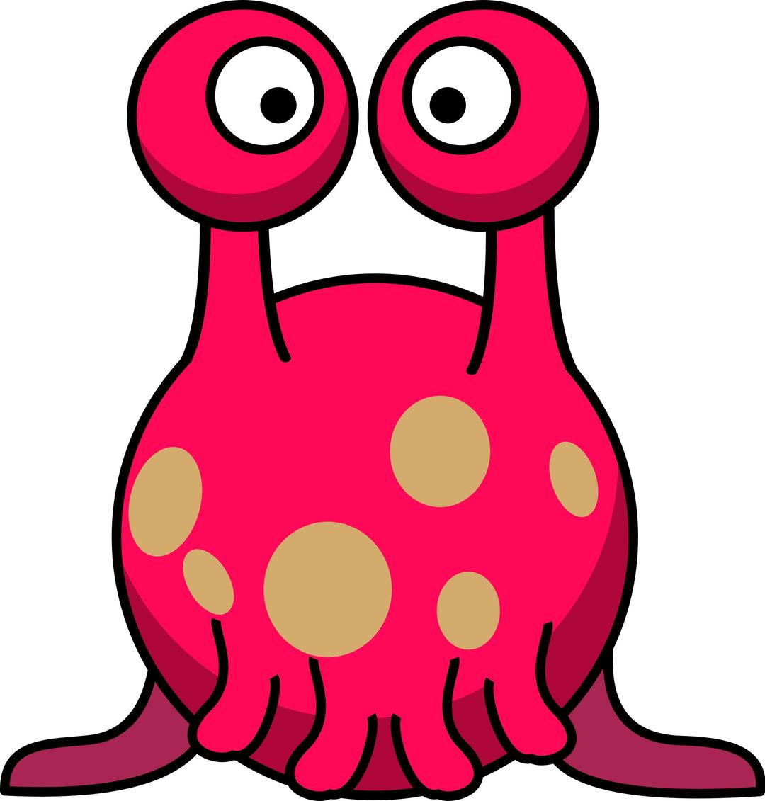 Silly alien in the style of Lemmling png transparent