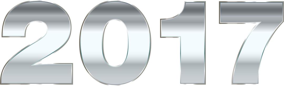 Silver 2017 Typography No Background png transparent