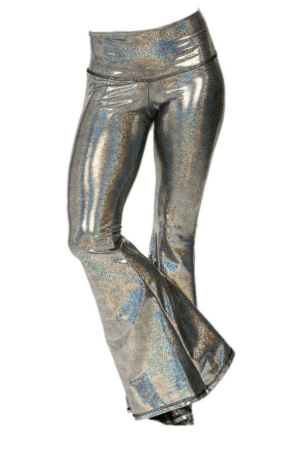 Silver Disco Bell Bottoms png transparent