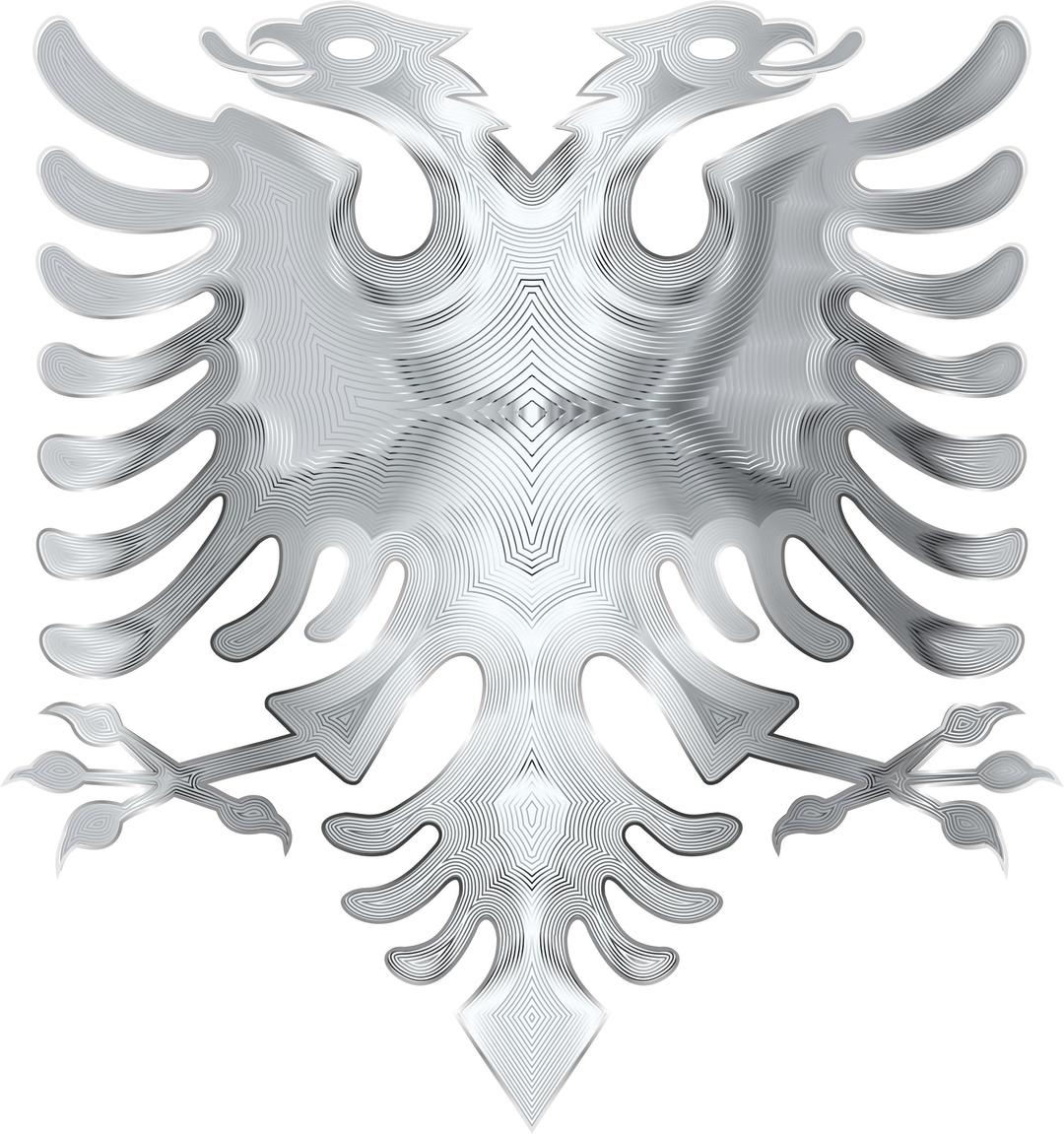 Silver Double Headed Eagle png transparent