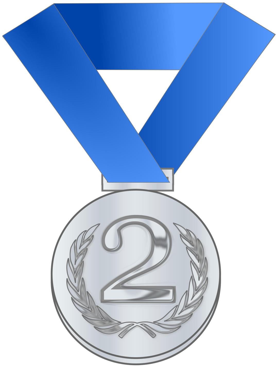 Silver medal / award png transparent