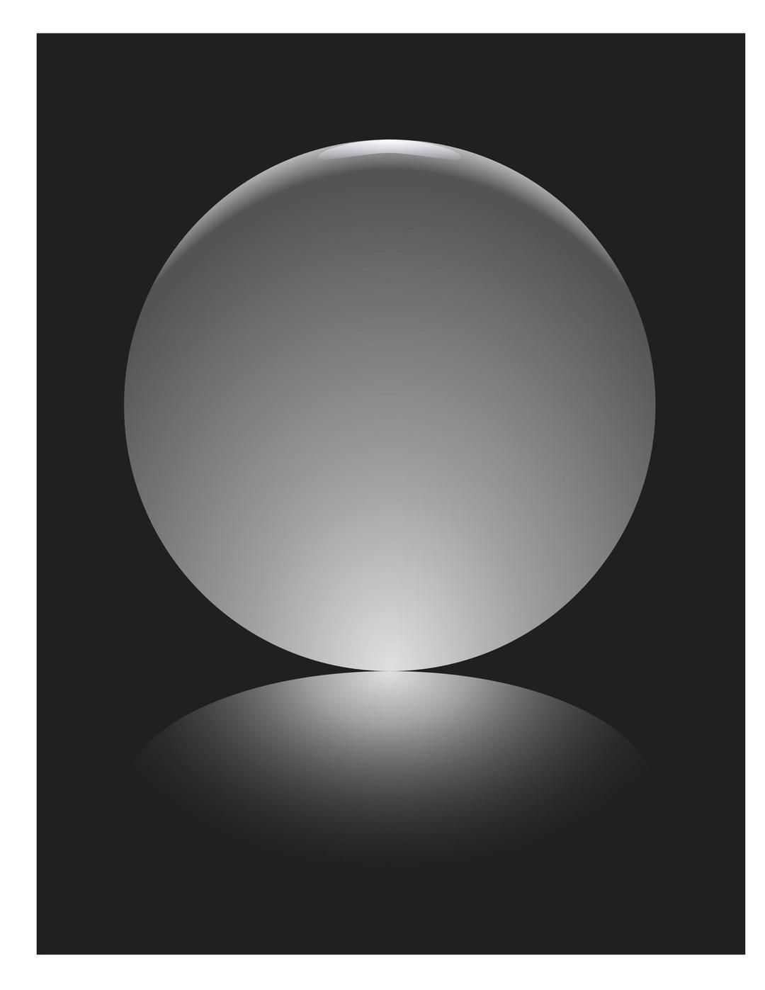 Silver Sphere png transparent