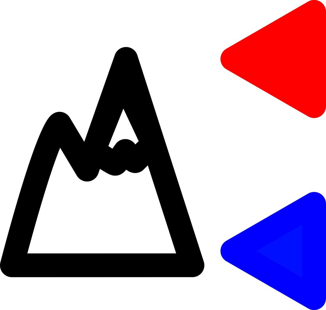 Simple altitude icon with min/max indicator png transparent
