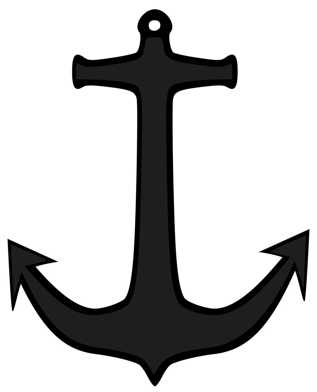 Simple anchor png transparent