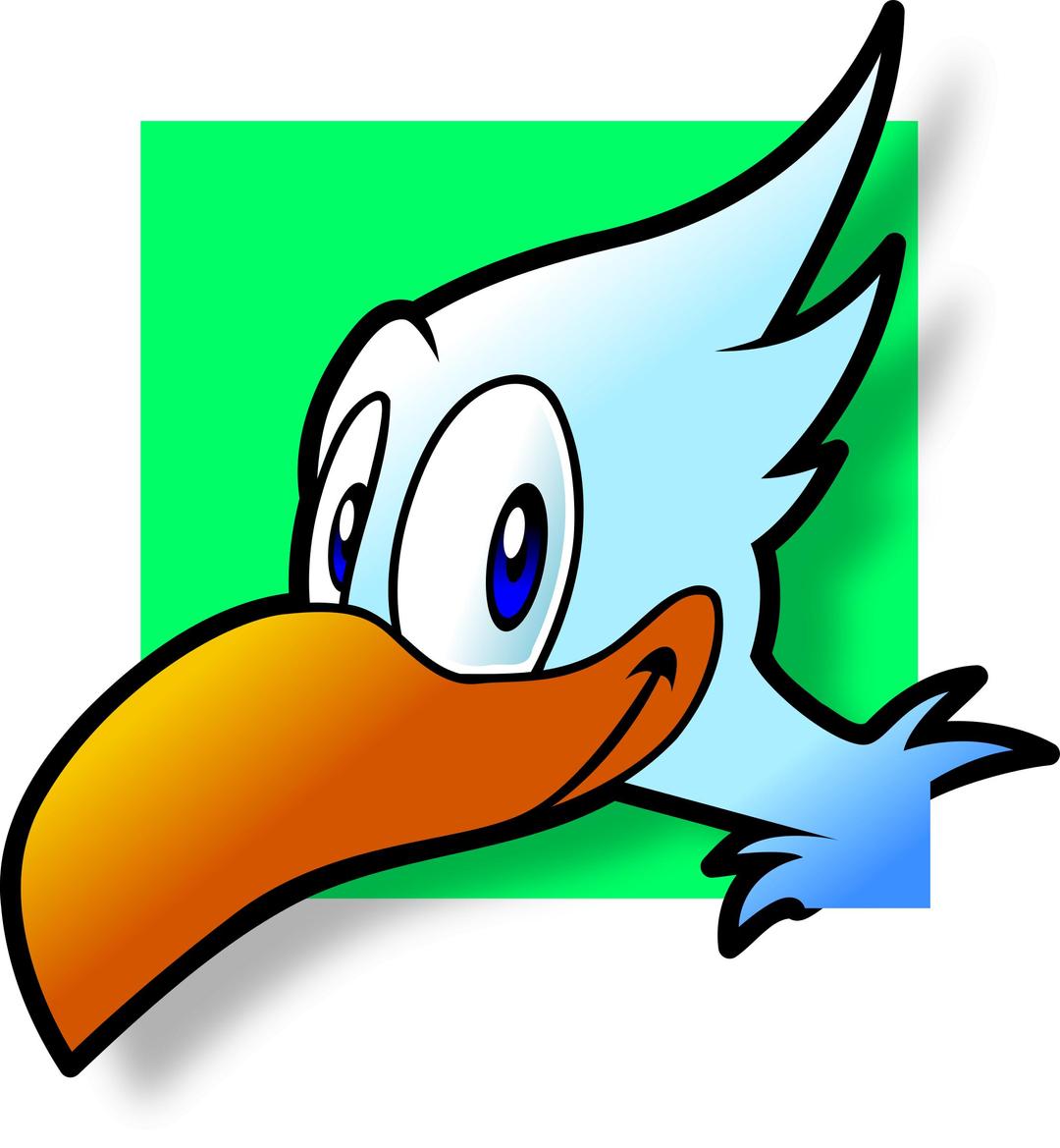 Simple bird avatar png transparent