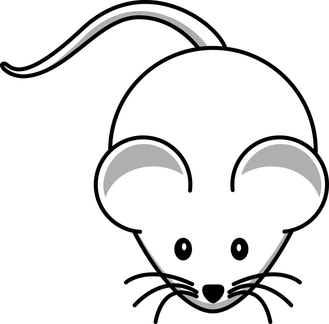 Simple cartoon mouse 1 png transparent