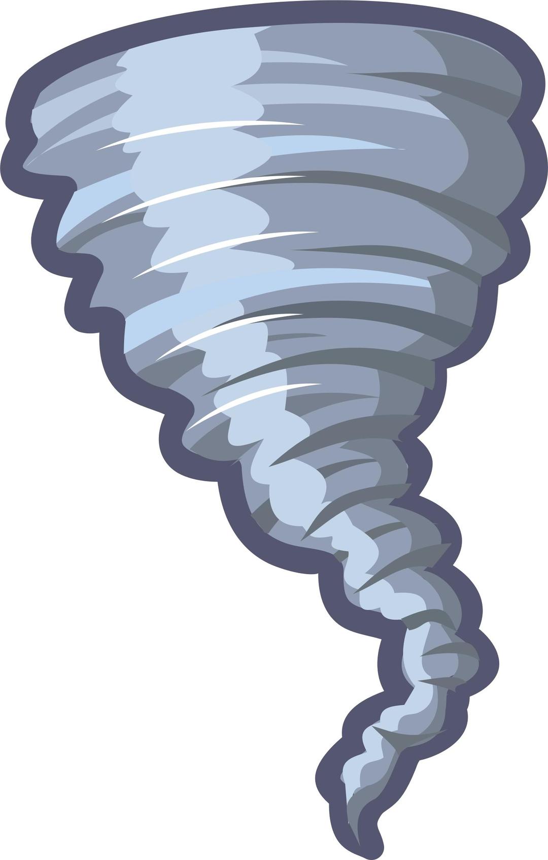 Simple Cartoon Tornado png transparent