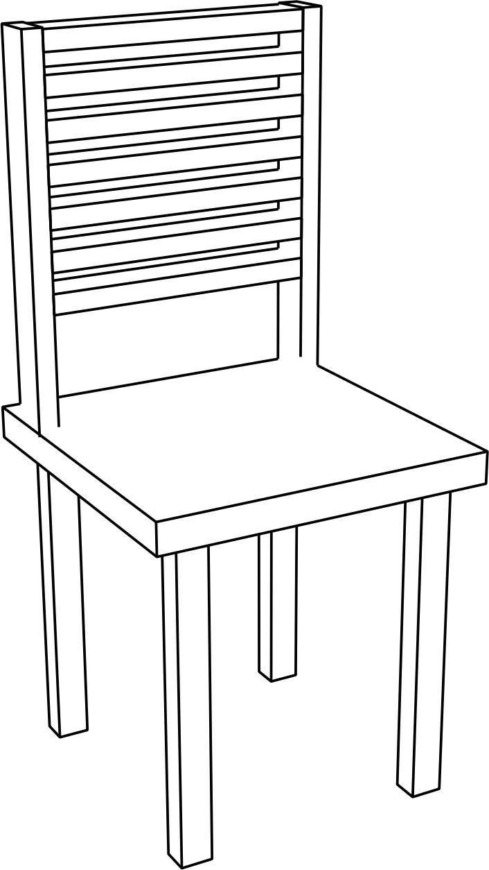 Simple chair png transparent