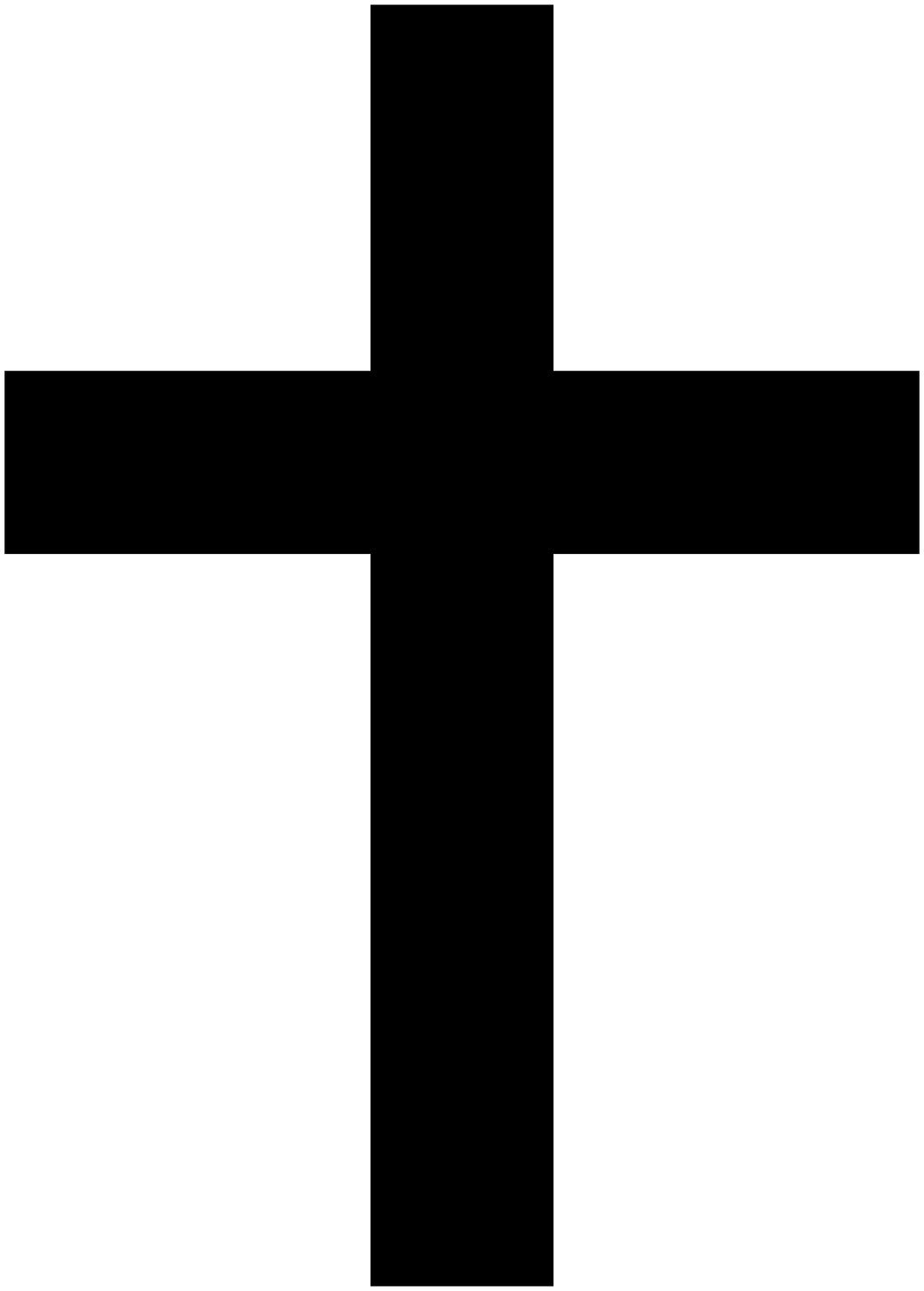 Simple Christian Cross Clipart png transparent