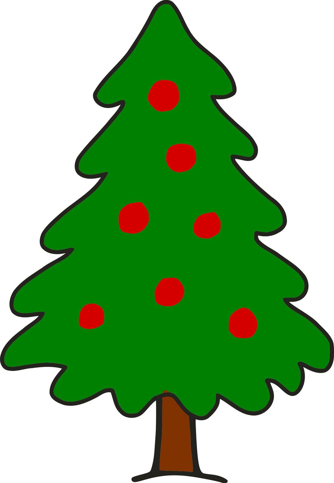 Simple Christmas Tree png transparent