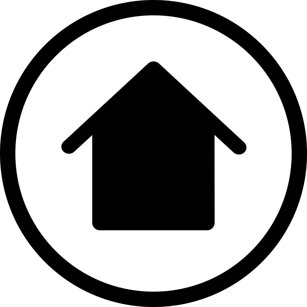 Simple Circled Home Icon png transparent