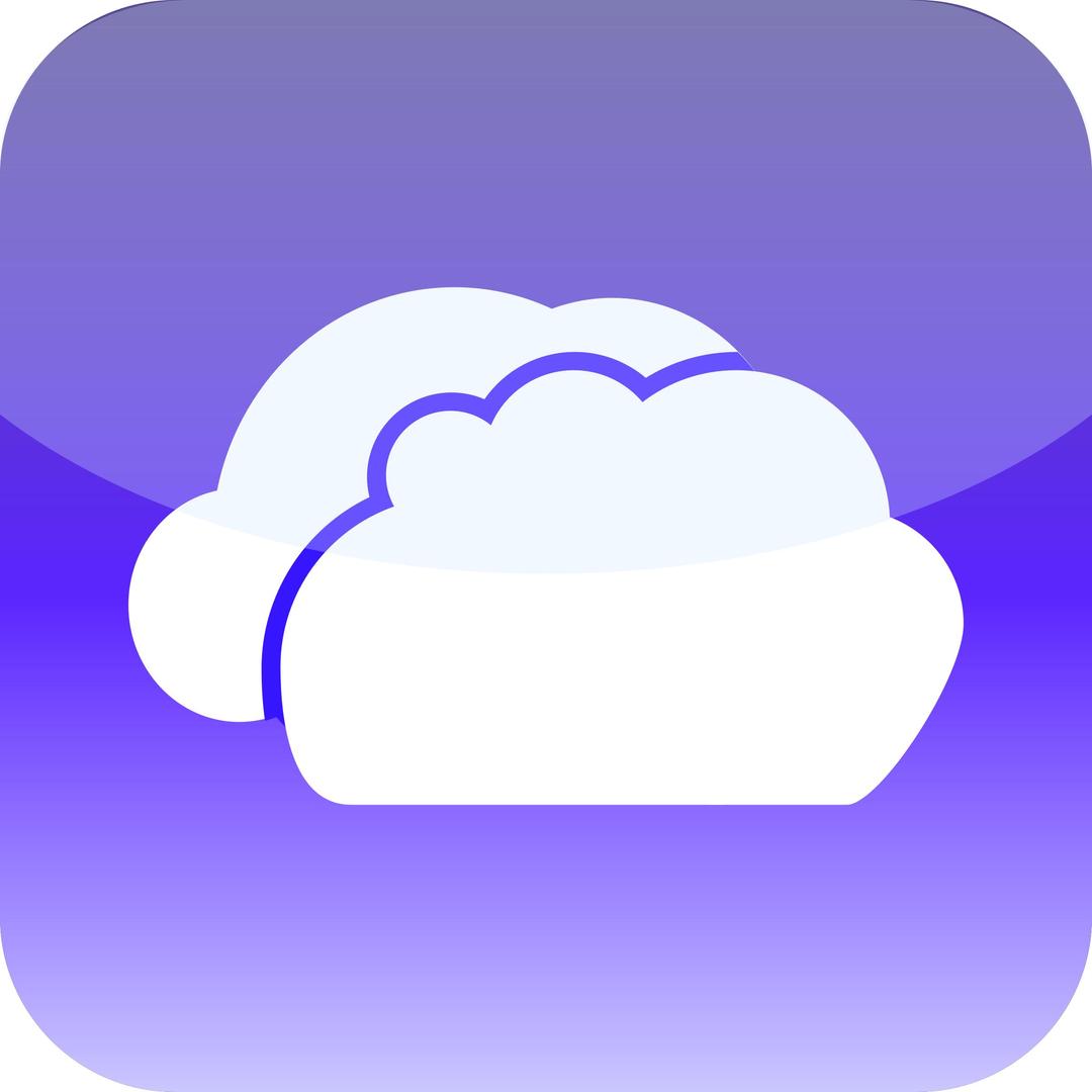 Simple Cloud Icon 2 png transparent